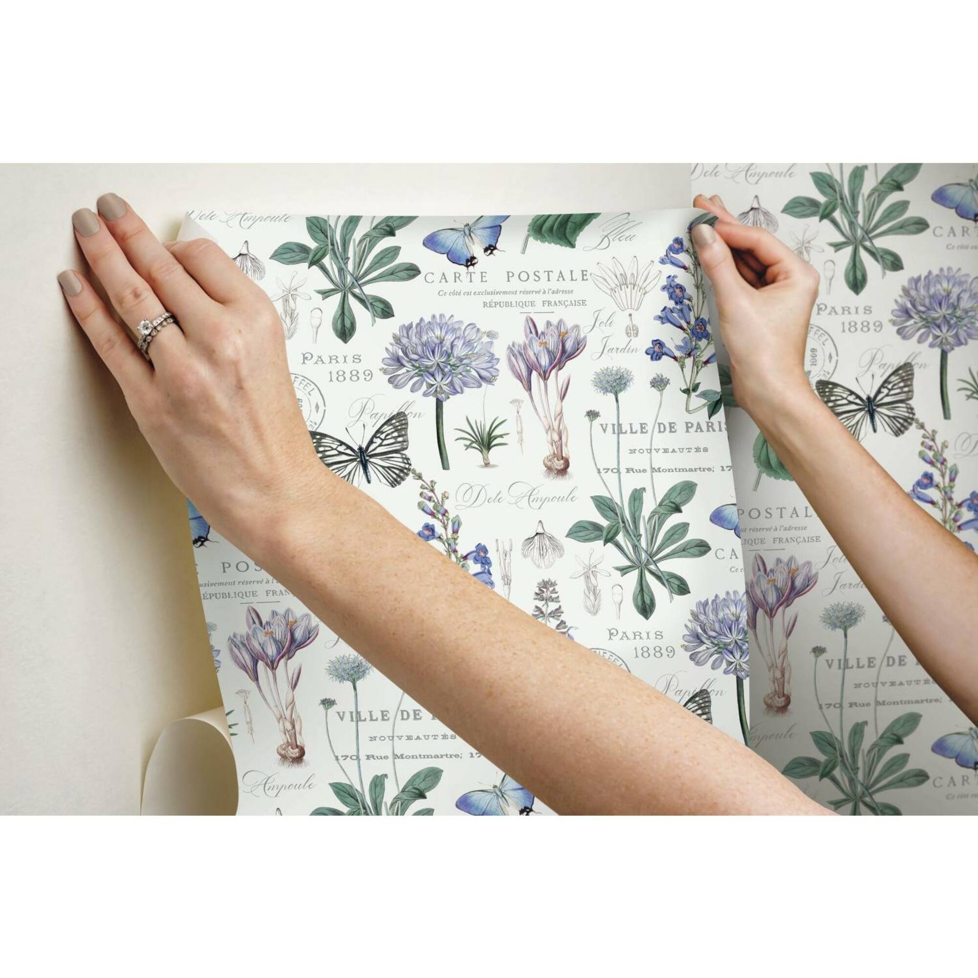 RoomMates Butterfly Botanical Peel & Stick Wallpaper